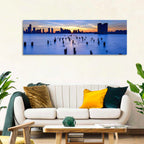Jersey City Skyline at Dusk Wall Art