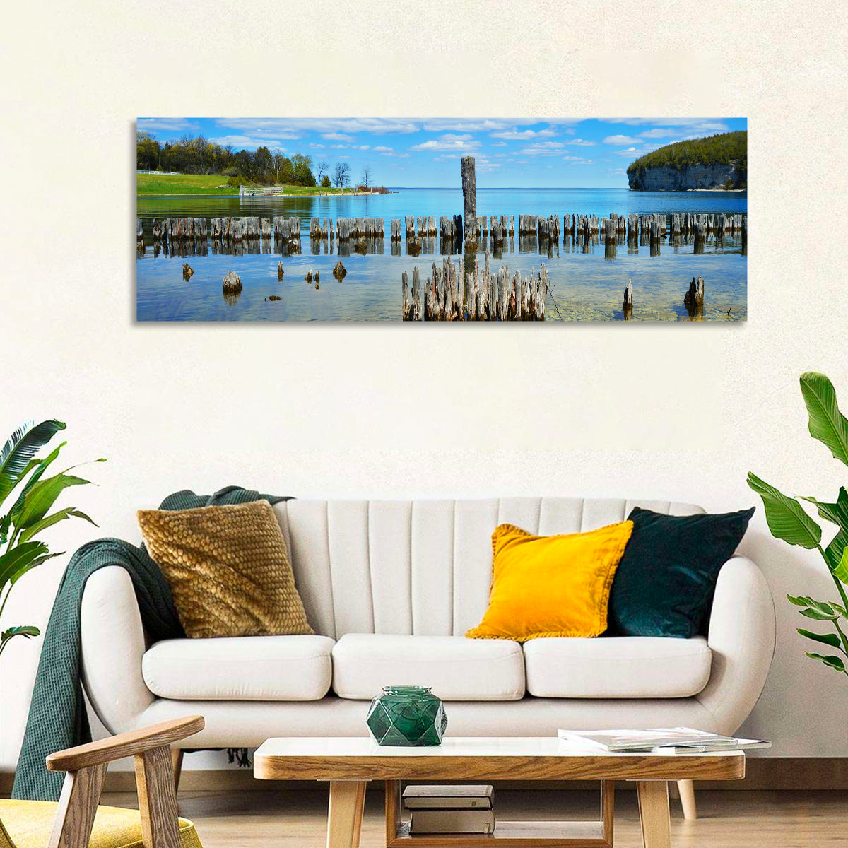 Big Bay De Noc Garden View Wall Art