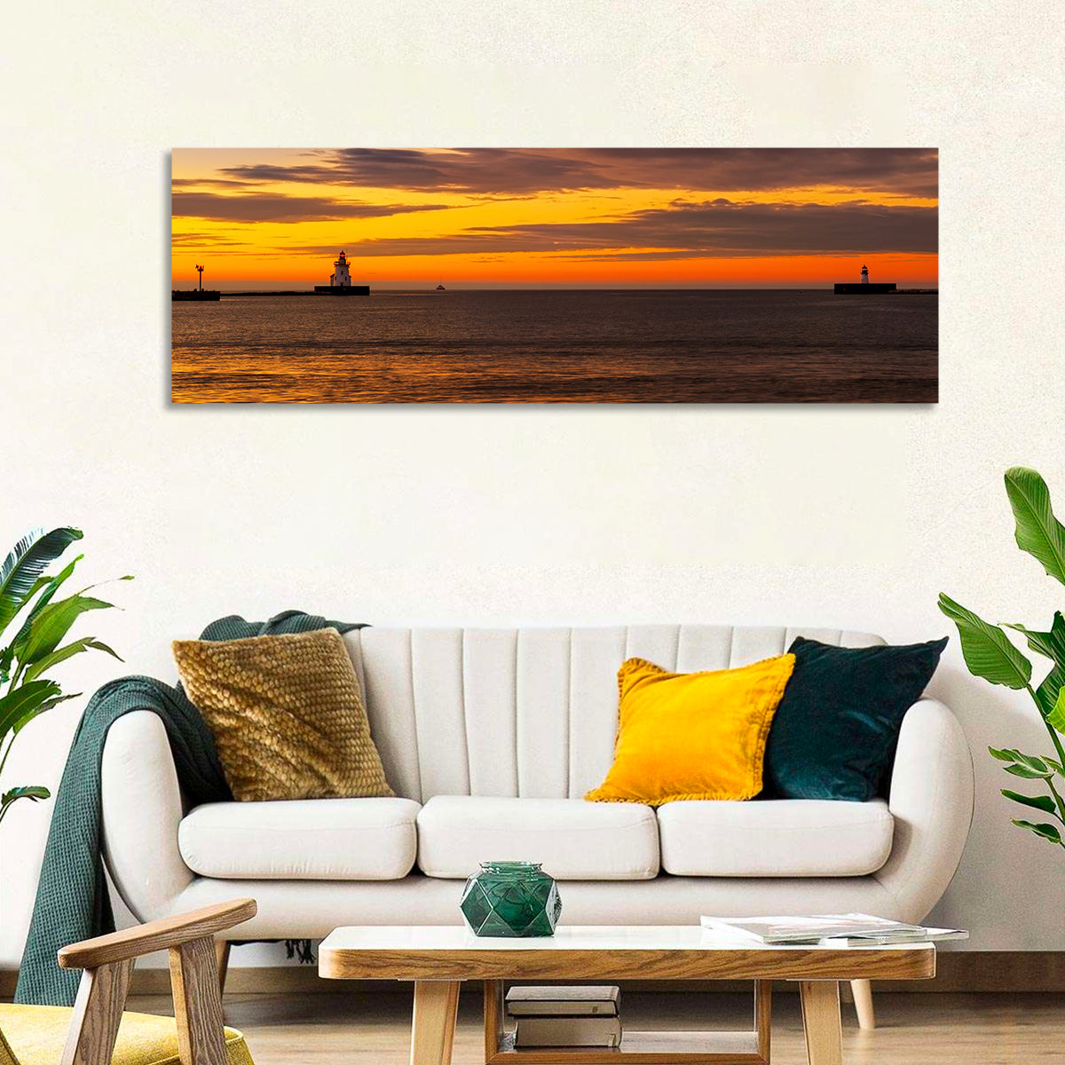 Lake Erie Twin Beacons Wall Art