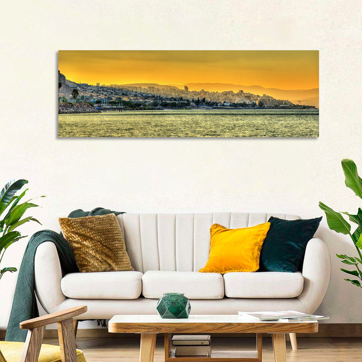 Tiberias from the Sea of Galilee Wall Art