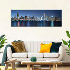 Chicago Night Skyline Wall Art