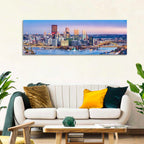 Pittsburgh Twilight Skyline Wall Art