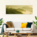 Tea Plantation Morning Mist Wall Art