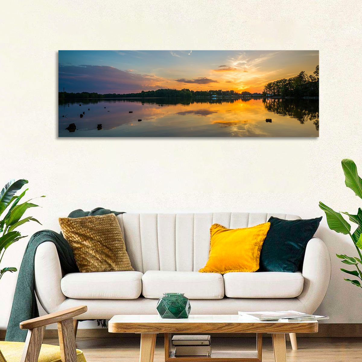 Lake Norman Sunset Reflection Wall Art