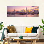 Yokohama Harbor Twilight Wall Art