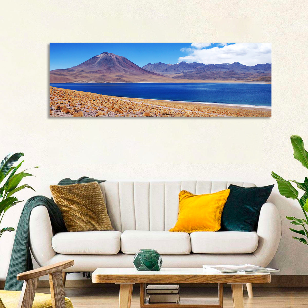 Miscanti Lagoon and Miñiques Volcano Wall Art