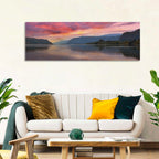Sunrise Over River Gorge Wall Art