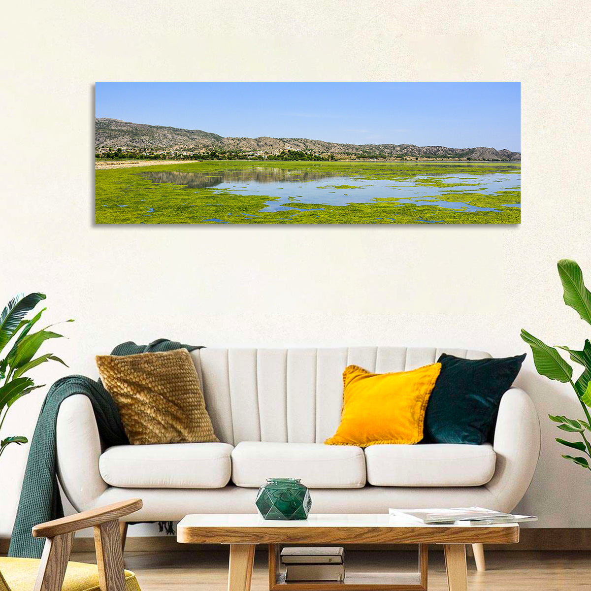 Uchali Lake Algae Reflection Wall Art
