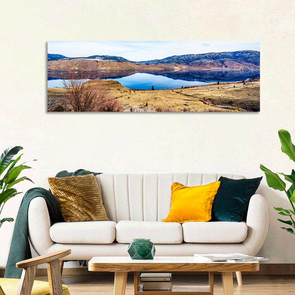 Kamloops Lake Winter Reflection Wall Art