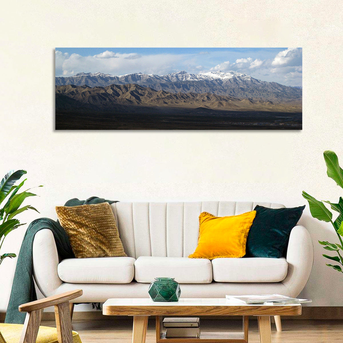 Snow Covered Afghan Mountains Wall Art