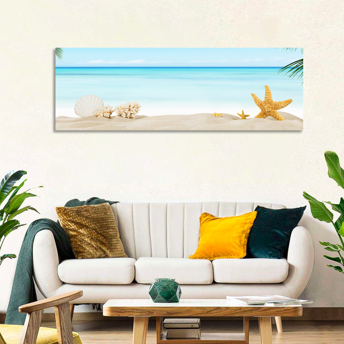 Seashell and Starfish Beach Still Life Wall Art
