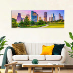 Houston Skyline at Dusk Wall Art