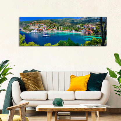 Assos Village Harbor View Wall Art