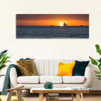 Florida Sailboat Sunset Wall Art