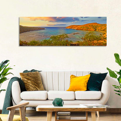 Hanauma Bay Golden Hour Wall Art