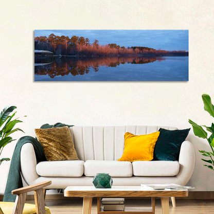 Lake Livingston Pier at Golden Hour Wall Art
