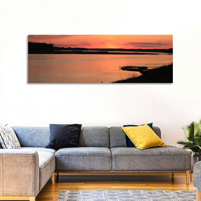 Missouri River Sunset at Dusk Wall Art