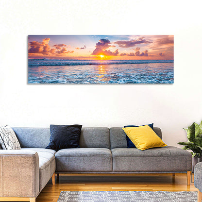 Sunburst Ocean Wave Wall Art