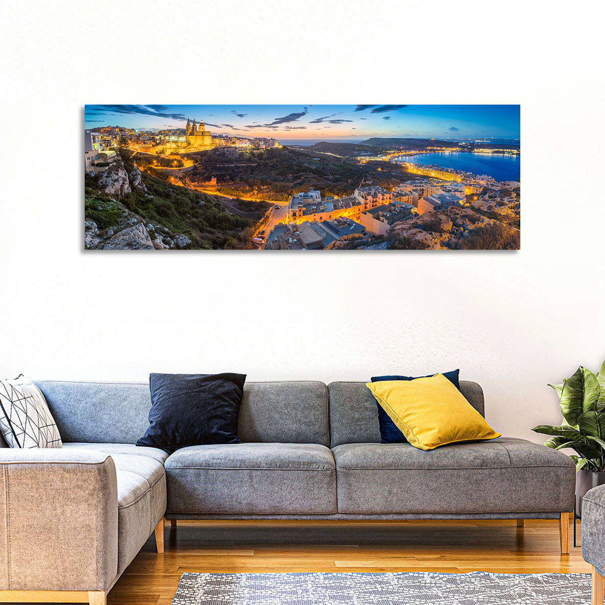 Mellieha Bay at Dusk Wall Art