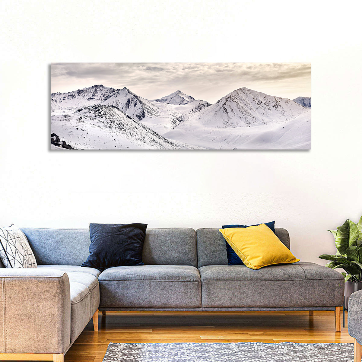 Zaili Alatay Snow Peaks Wall Art