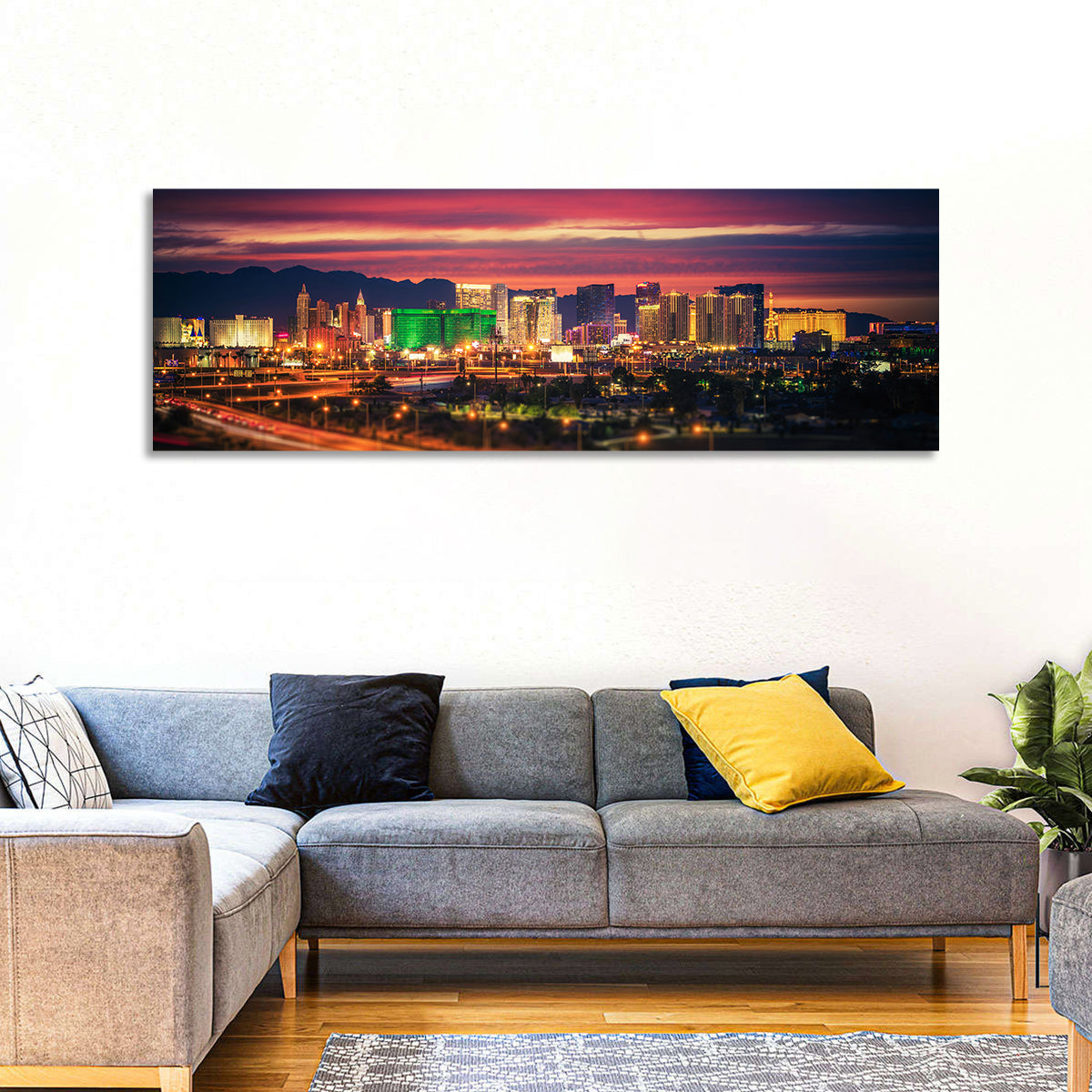 Las Vegas Twilight Skyline Wall Art