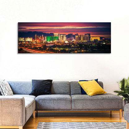 Las Vegas Twilight Skyline Wall Art