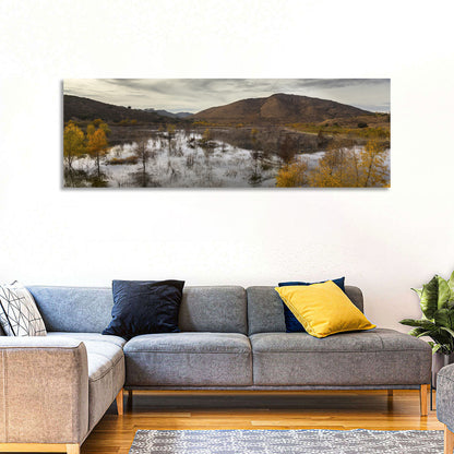 Lake Hodges Autumn Reflection Wall Art