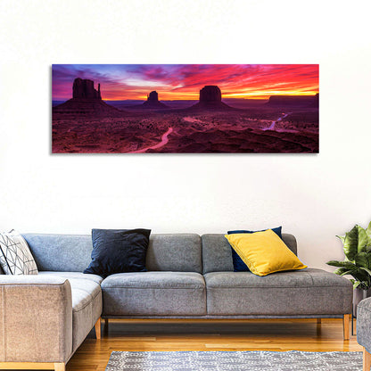 Monument Valley Arizona Sunset Wall Art