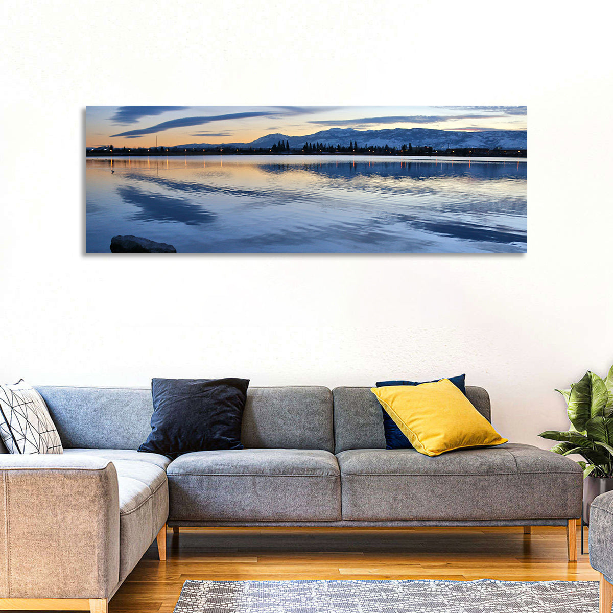 Sparks Marina Twilight Reflection Wall Art