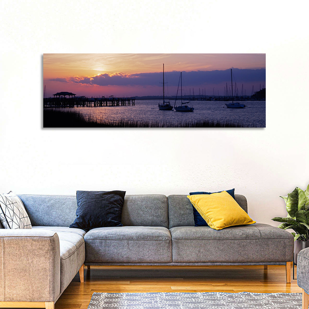 South Carolina Coastal Harbor Wall Art