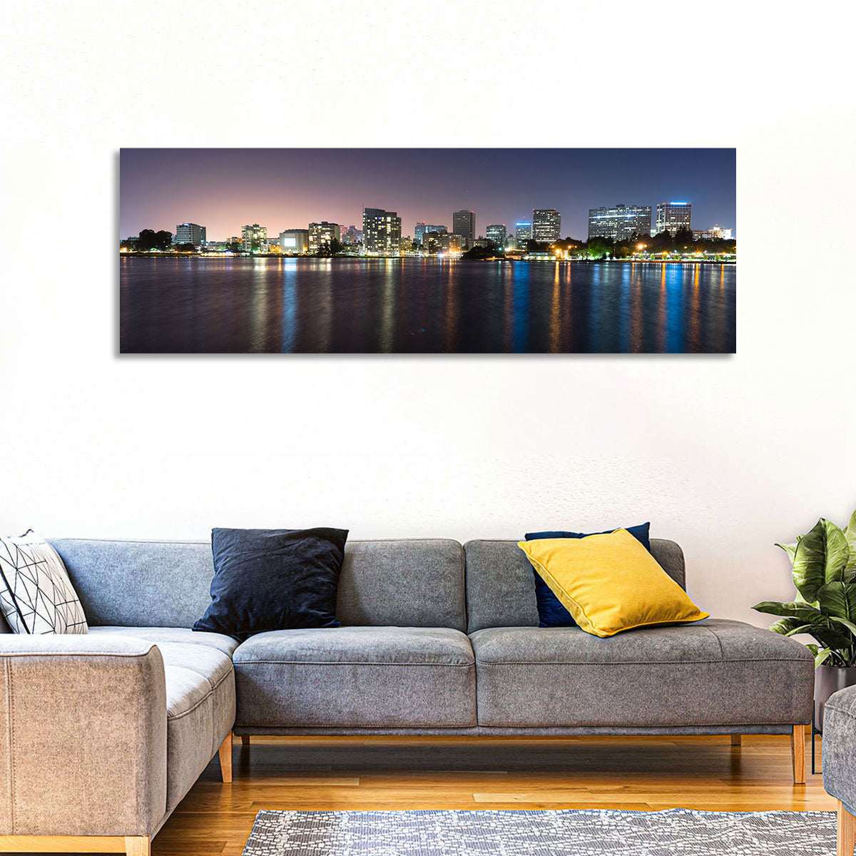 Oakland Skyline Over Lake Merritt Wall Art