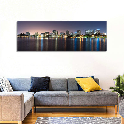 Oakland Skyline Over Lake Merritt Wall Art
