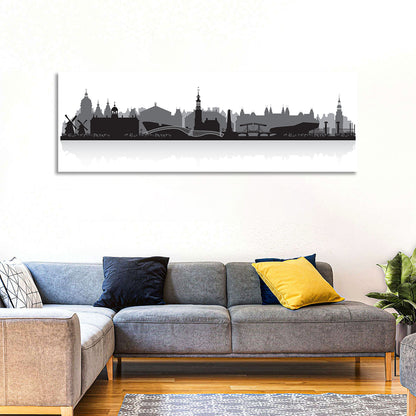 Amsterdam City Skyline Wall Art