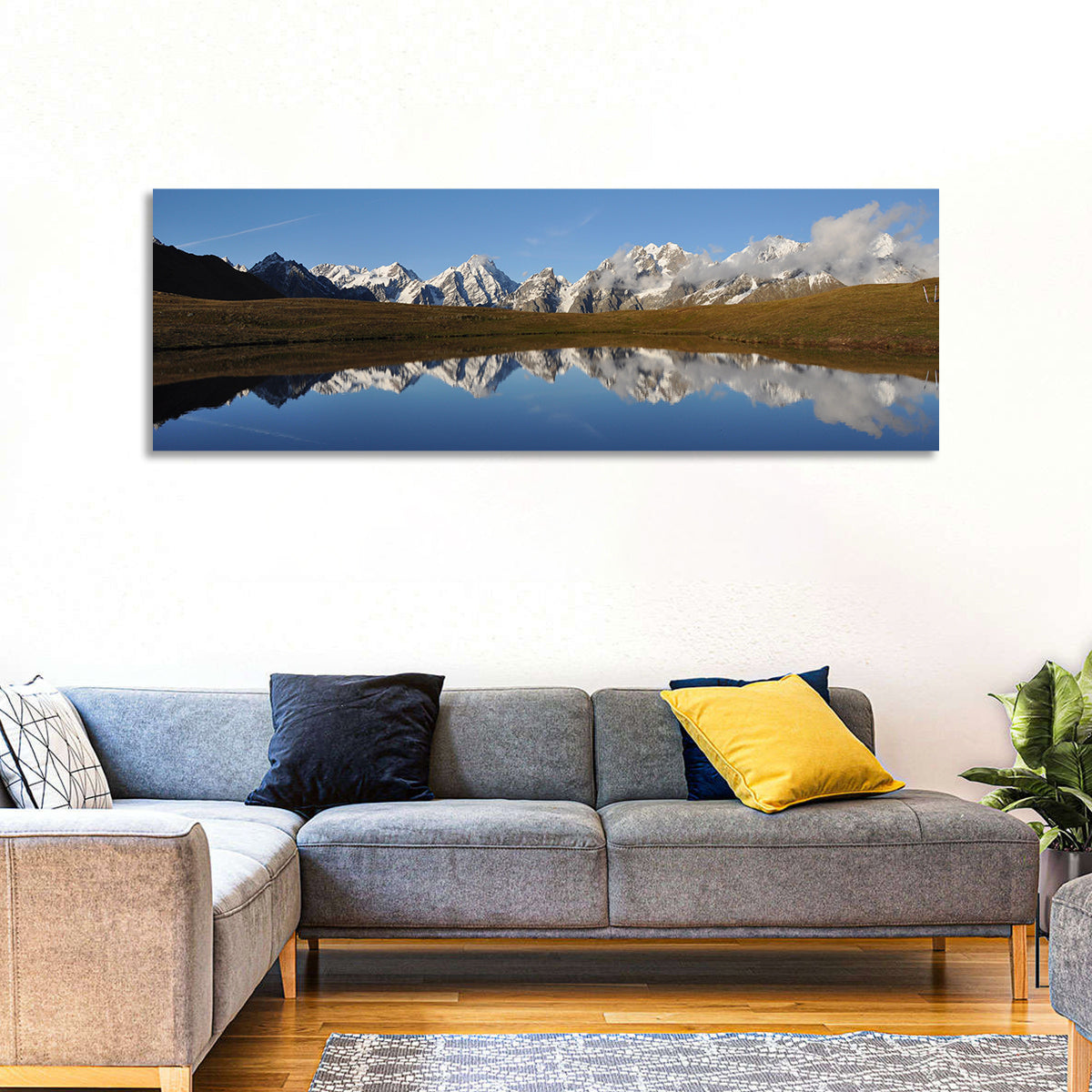 Svaneti Lake Reflection Wall Art