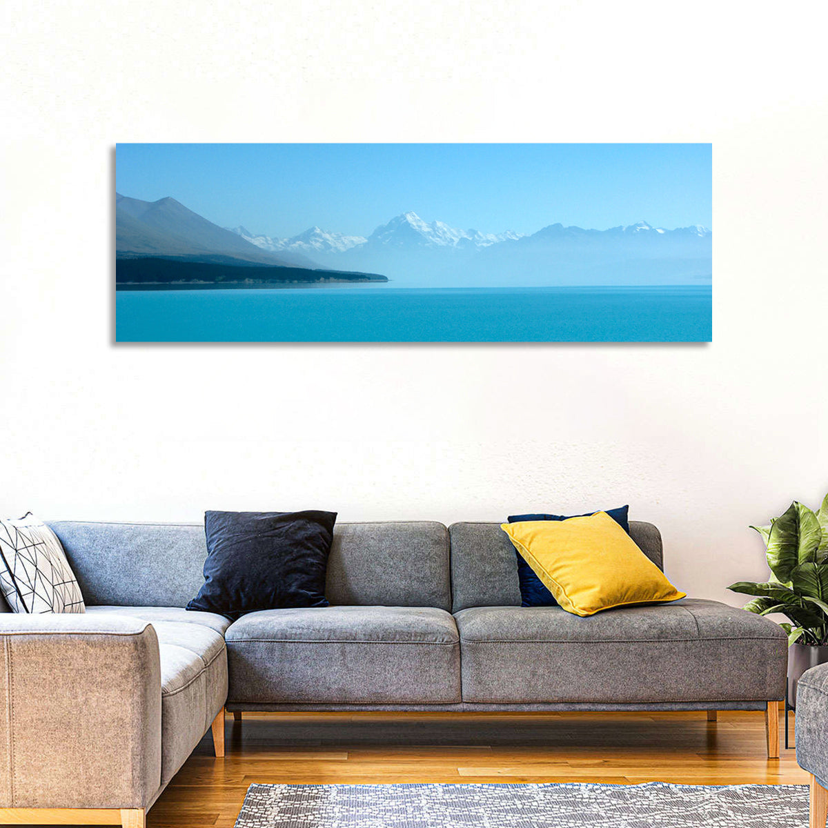 Turquoise Lake Pukaki View of Mount Cook Wall Art