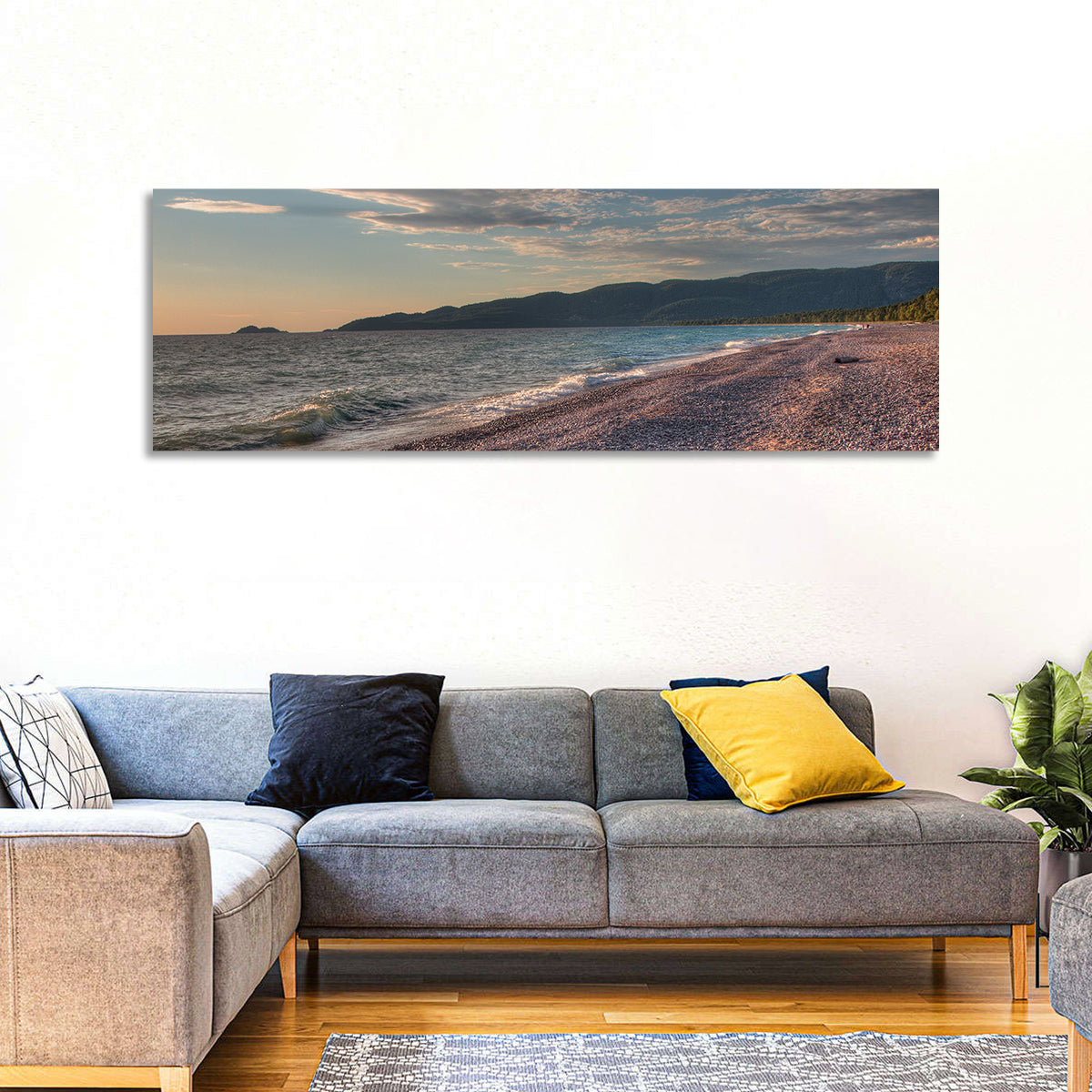 Lake Superior Pebble Beach Wall Art