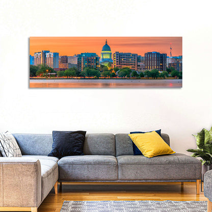 Madison State Capitol Skyline Wall Art