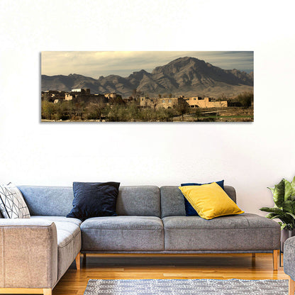Afghan Mountain Village Wall Art