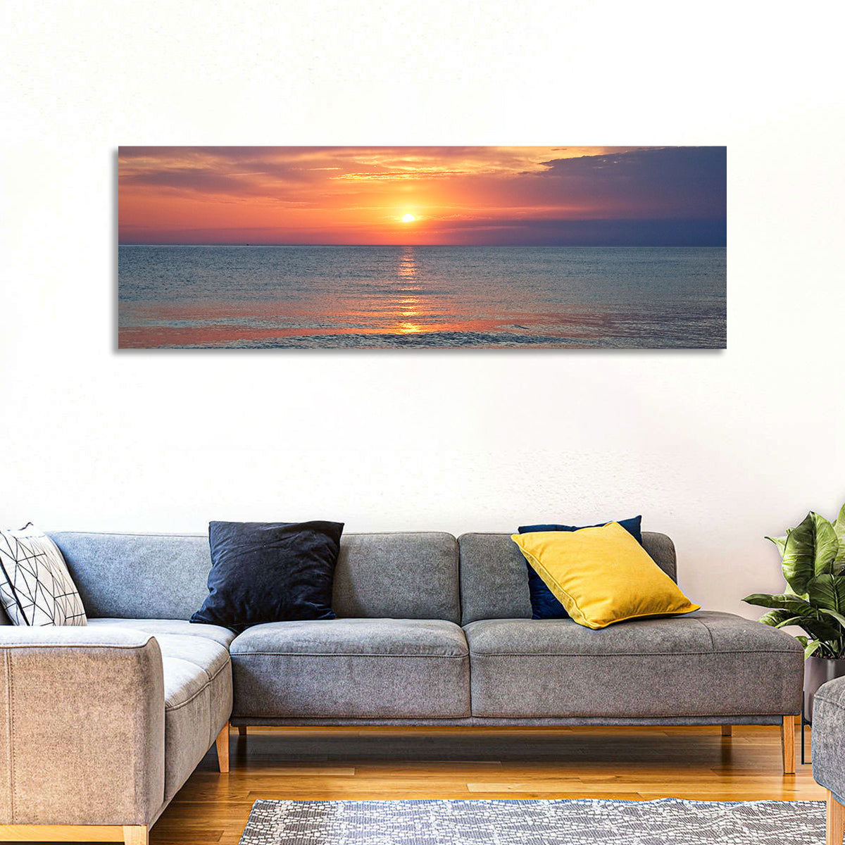 Lake Michigan Sunset Reflection Wall Art