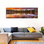 Portland Skyline at Sunset Wall Art