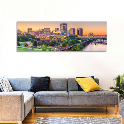 Richmond Skyline at Golden Hour Wall Art