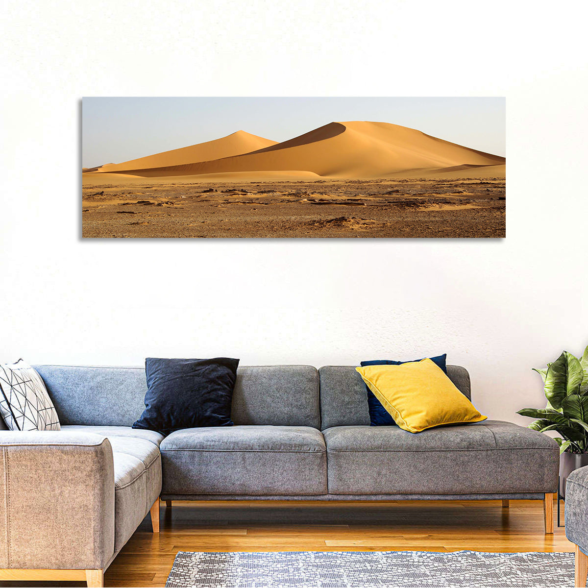 Golden Hour Desert Dunes Wall Art