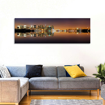 Manhattan Twilight Reflection Wall Art