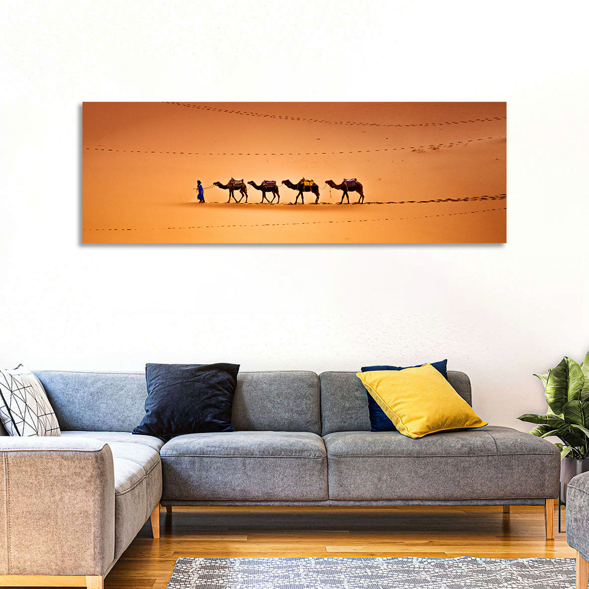 Camels In Sahara Desert Wall Art