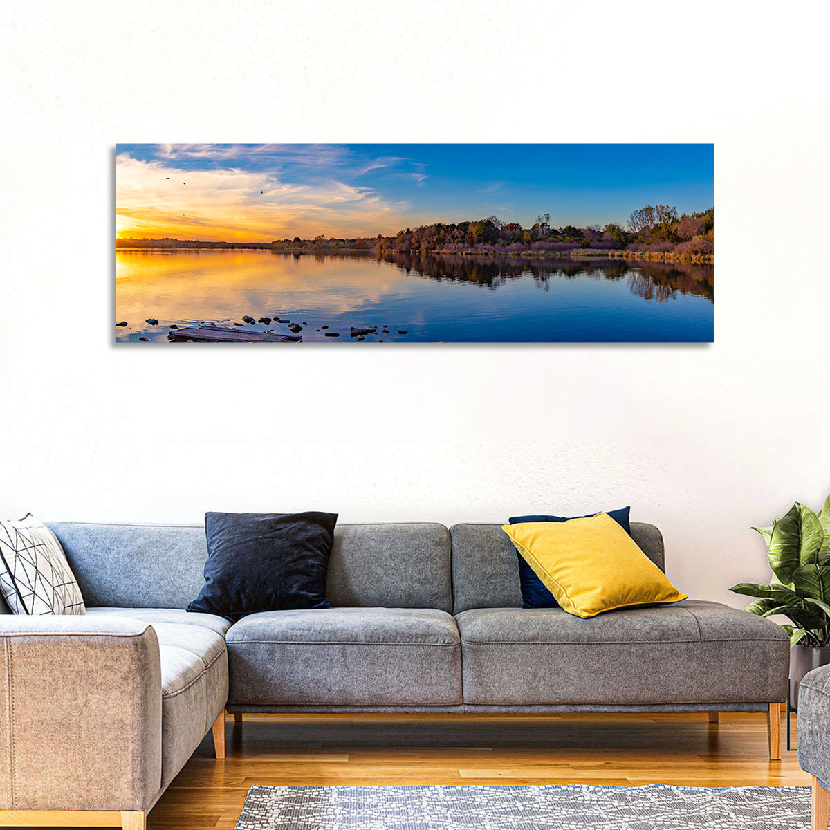 Zorinsky Lake Golden Hour Wall Art