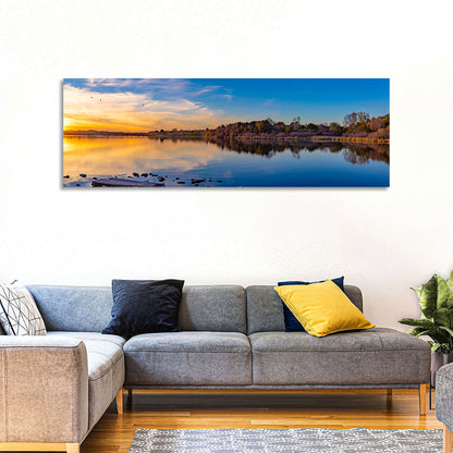 Zorinsky Lake Golden Hour Wall Art