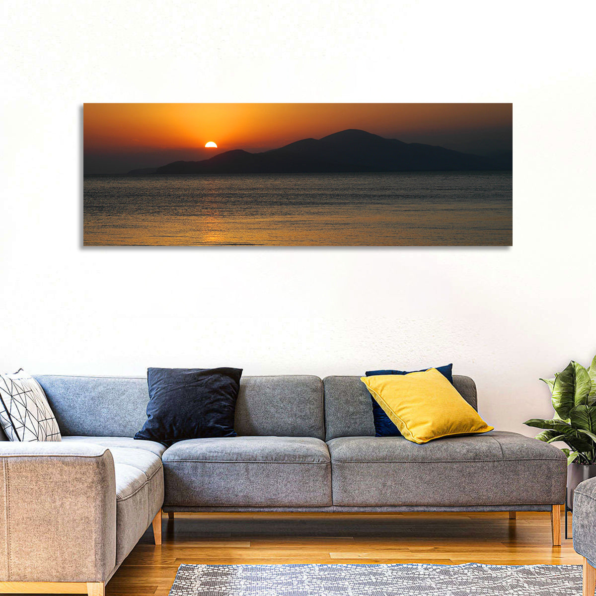 Lake Sevan Sunset Reflection Wall Art