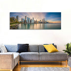 Chicago Skyline at Golden Hour Wall Art