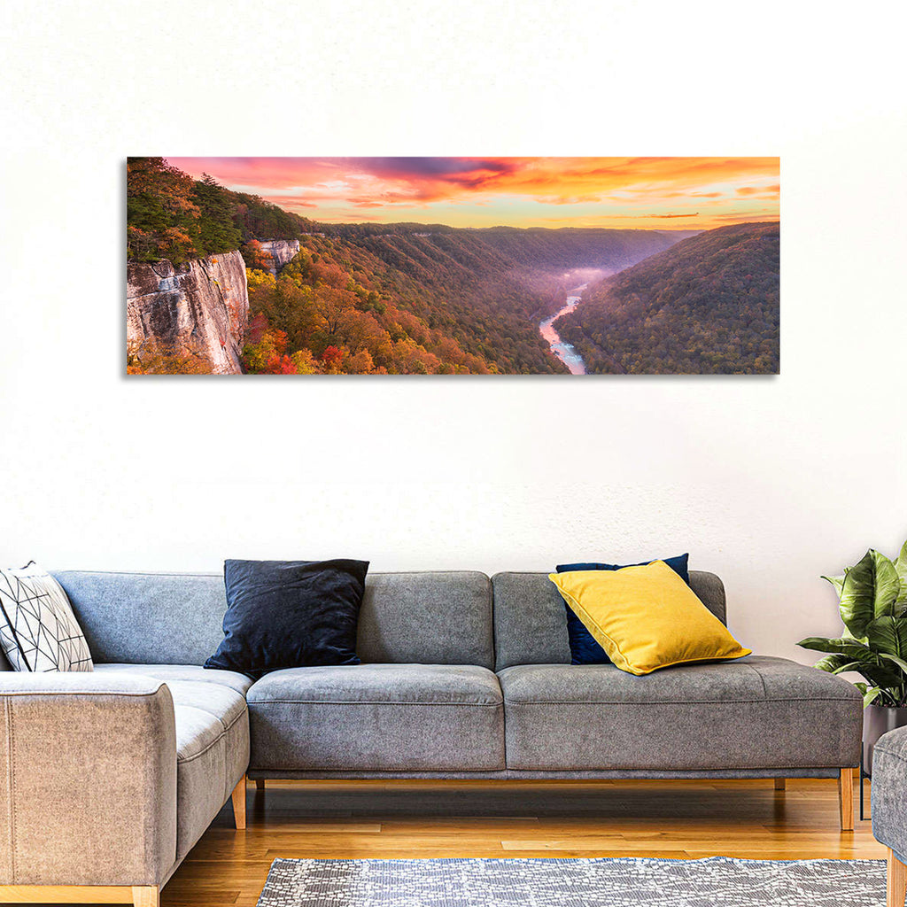 New River Gorge Sunset Wall Art