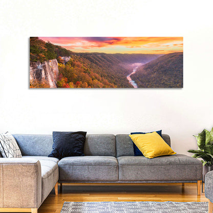 New River Gorge Sunset Wall Art